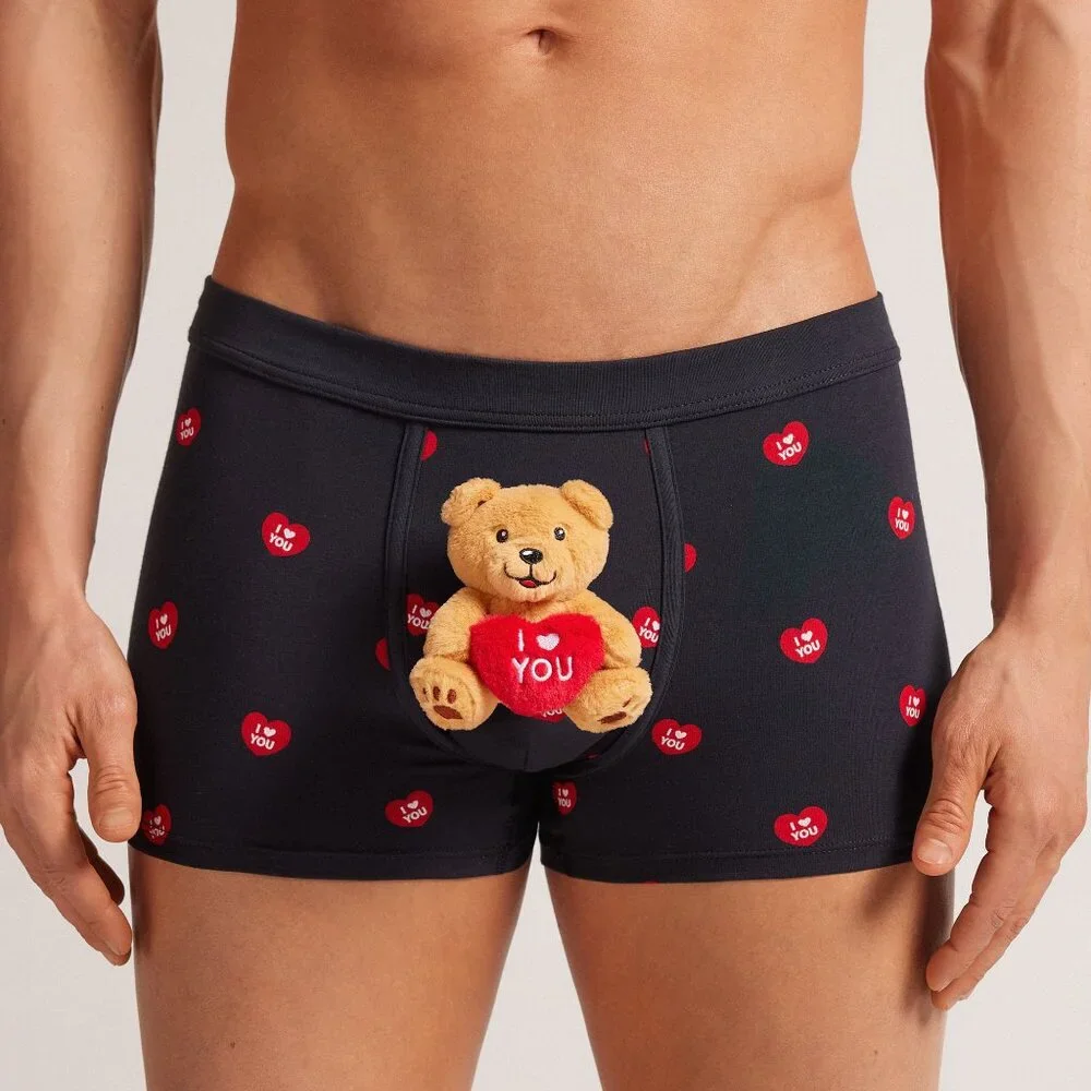 Intimissimi I Love You Plush Toy Superior Cotton Boxers